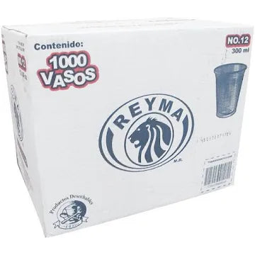 Vaso Desechable Reyma Transparente #12 Caja Con 1000 Piezas