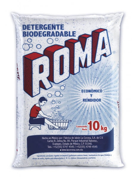 Roma detergente biodegradable en polvo / Bolsa de 10 kg