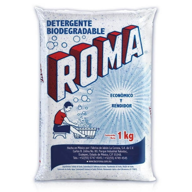 Detergente biodegradable en polvo Roma 1 kg