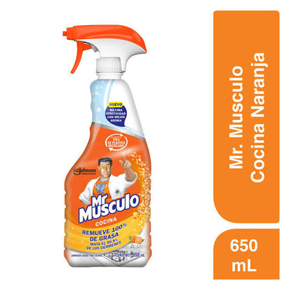 Limpiador líquido Mr Músculo desengrasante para cocina naranja 650 ml